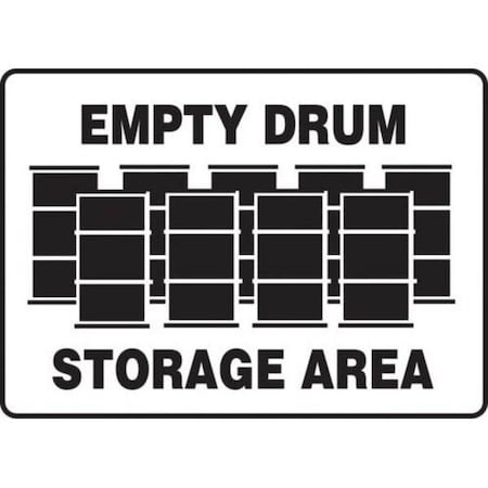 Accuform Safety Sign EMPTY DRUM STORAGE AREA MHCM503XT MHCM503XT